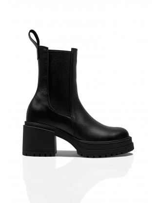 Картинка Черевики чорні шкіряні